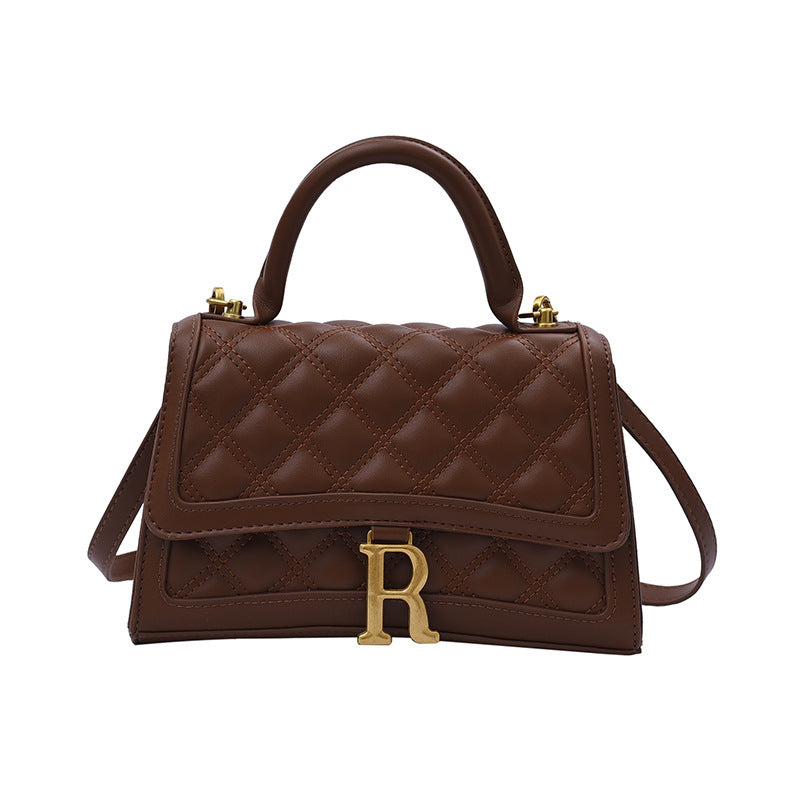 R-Buckle – R-logolu tokalı kadın omuz çantası