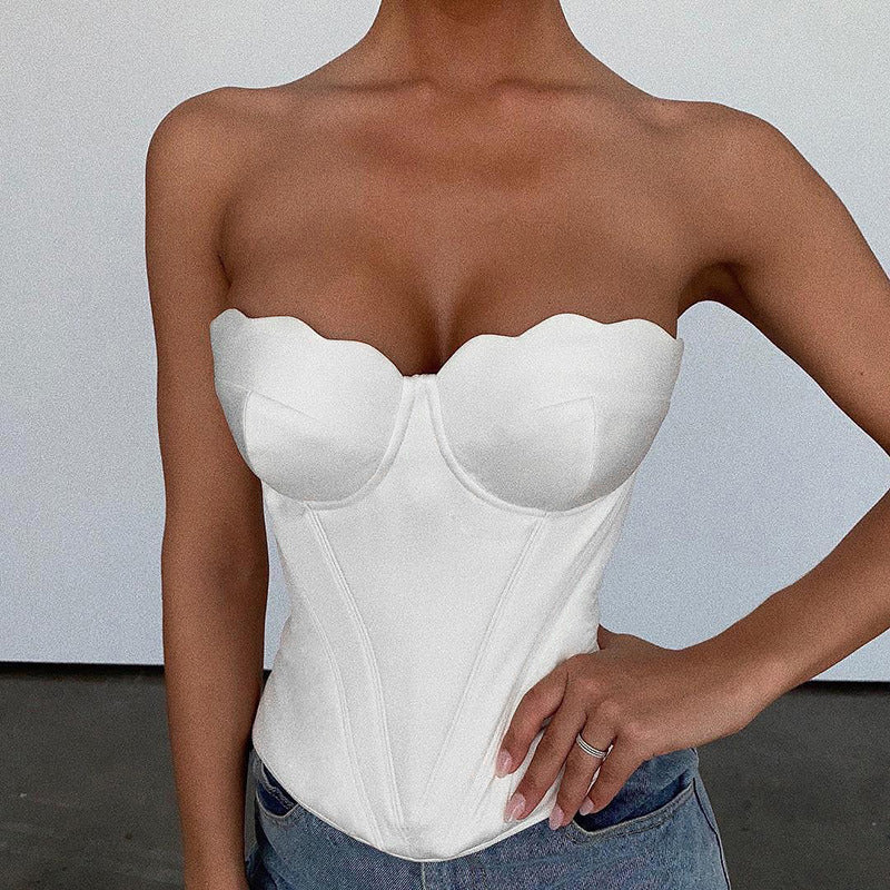 Slim Fit Rückenfreies Temperament Hot Girl Strapless Top
