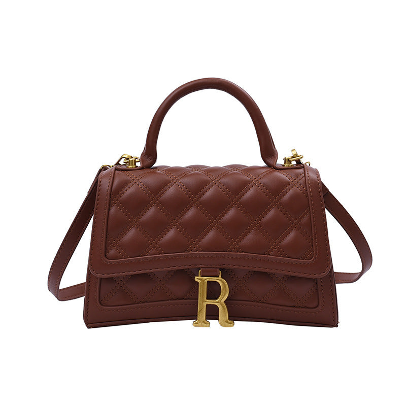 R-Buckle – R-logolu tokalı kadın omuz çantası