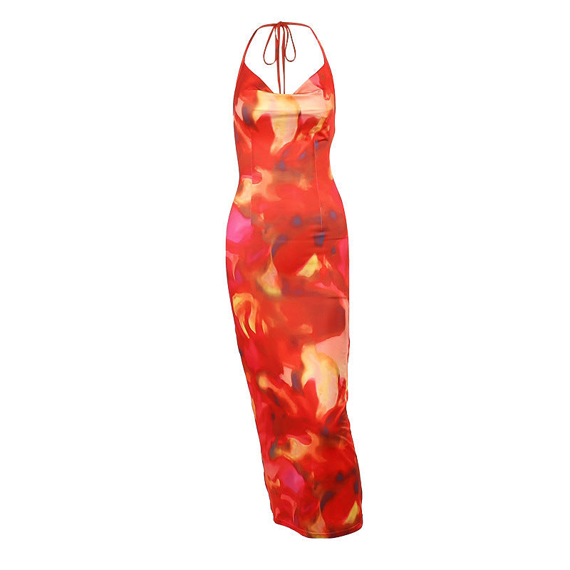 SunshineGlam – Sexy Rückenausschnitt Sommerkleid mit Spaghettiträgern