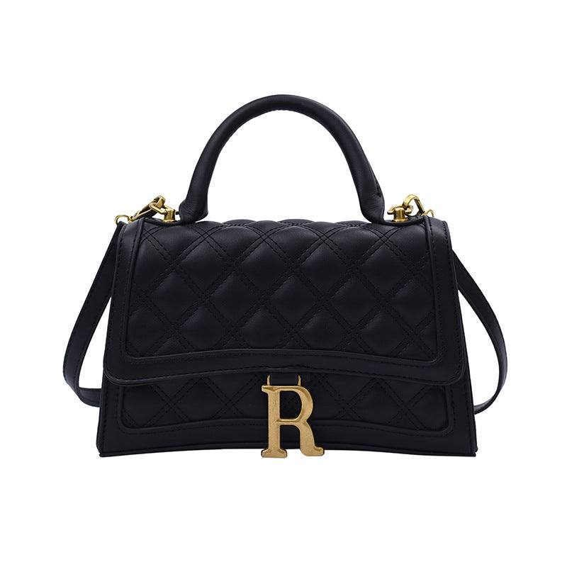 R-Buckle – R-logolu tokalı kadın omuz çantası