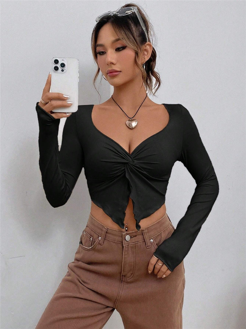 TwistChic Slim-Fit Longsleeve