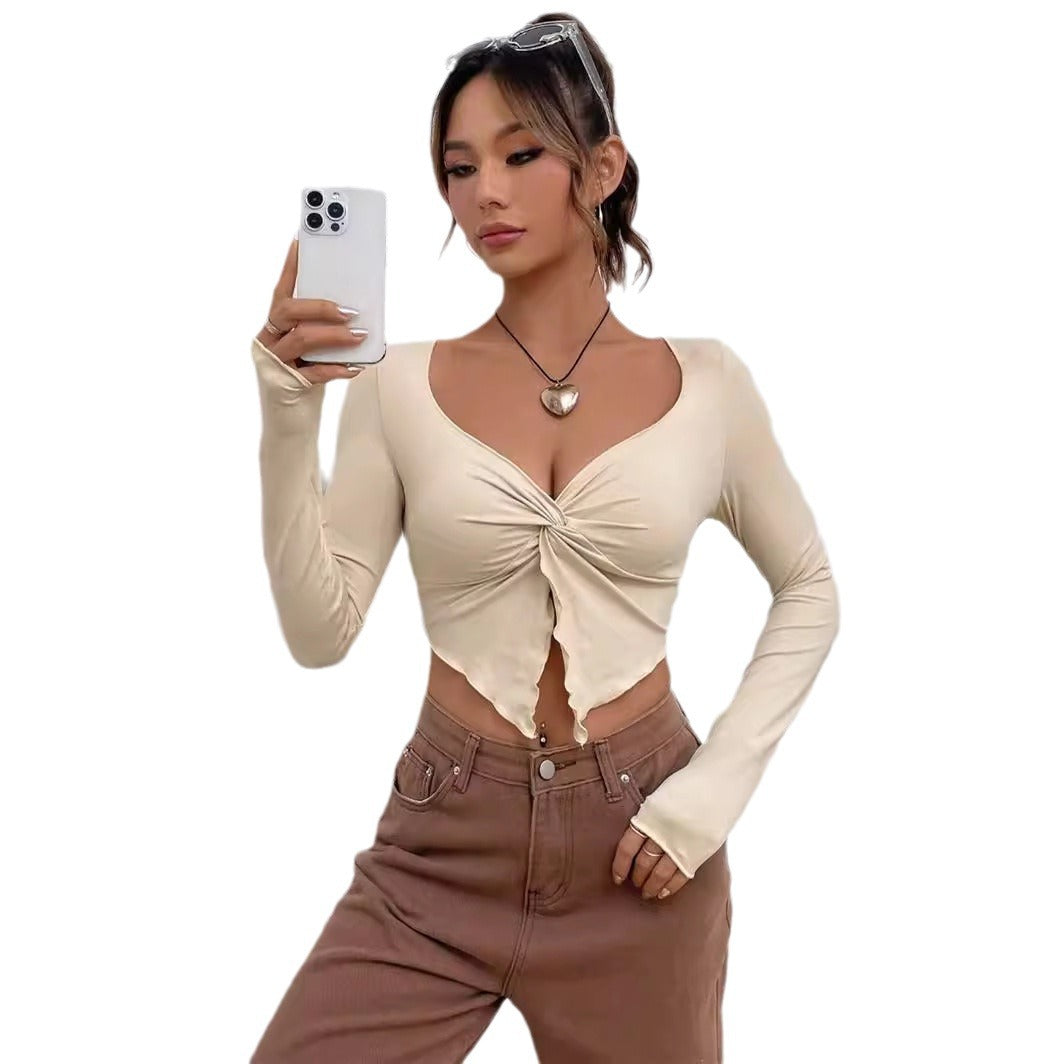 TwistChic Slim-Fit Longsleeve