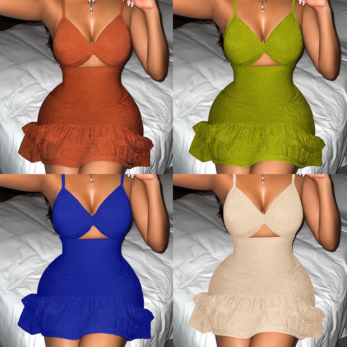 Sunkissed Charm – Sexy strap dress for summer