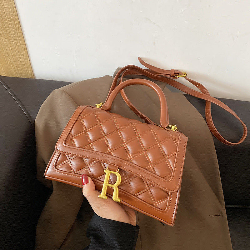 R-Buckle – R-logolu tokalı kadın omuz çantası